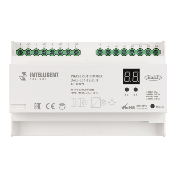 Диммер Arlight DALI-504-TE-DIN 230V 4x2A 029279