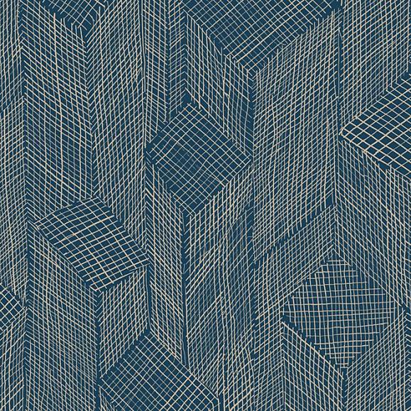 Обои Arte 66010 Shibam Midnight Blue