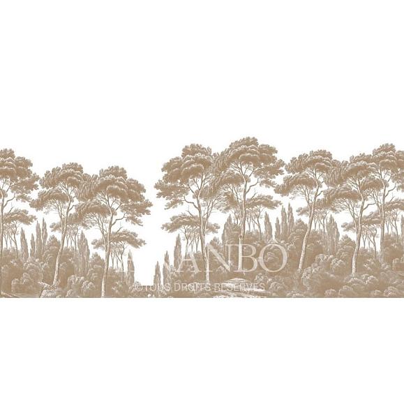 Панно Ananbo 404 Pins et cypres Pins et cyprès Grisaille sépia