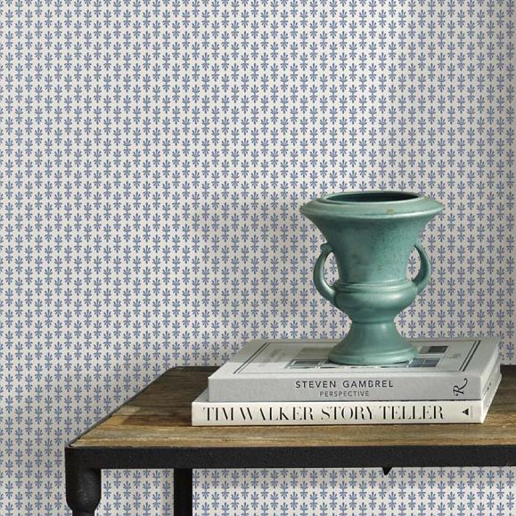 Обои York RP7365 Petal White & Blue