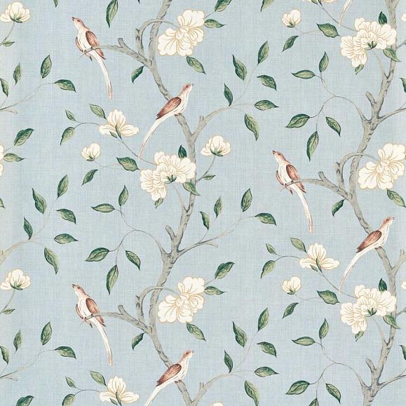 Обои Zoffany 313047 Eleonora Print Stockholm Blue