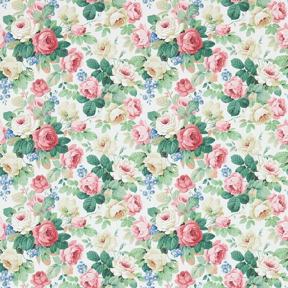Обои Sanderson 214606 Chelsea White/Pink