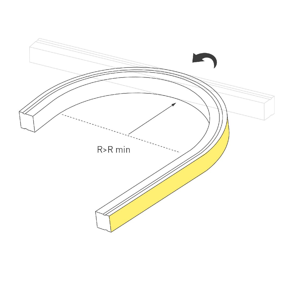 Грейзер Arlight SPI THOR-TOP-B70-10x10mm 24V RGB (15 W/m, IP67, 5m, wire x2) 045323