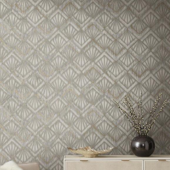 Обои York OS4274 Modern Shell Blue/Grey