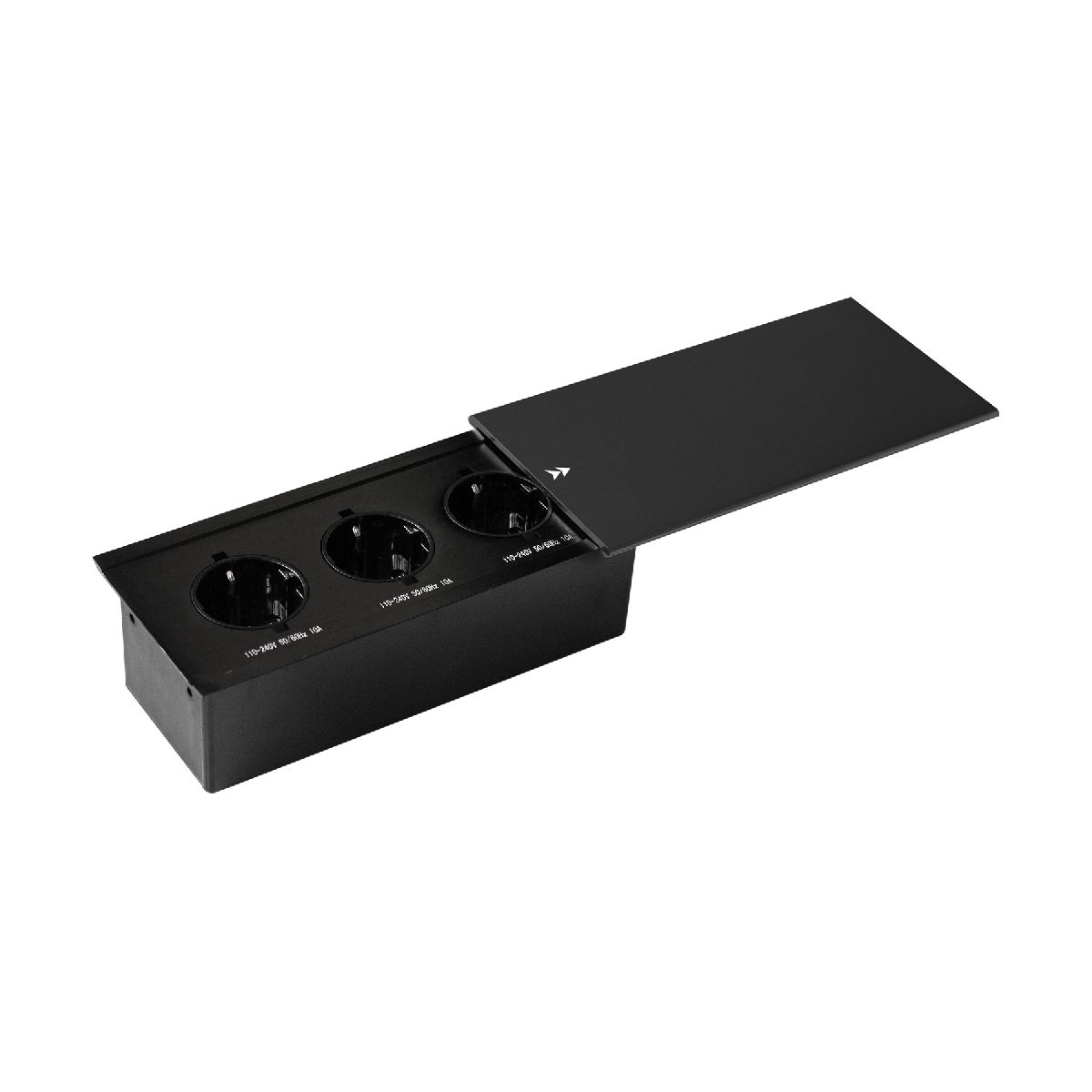 Блок розеток JX (Slide Top) (3 секции с кабелем питания) Mebax 00-00002887