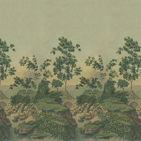 Панно John Derian PJD6012/01 Castle Scene 2 Forest