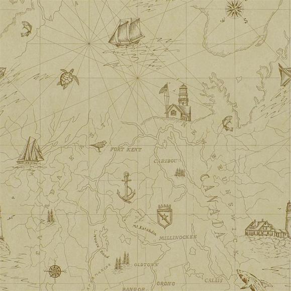 Обои Ralph Lauren PRL5027/02 Searsport Map Parchment