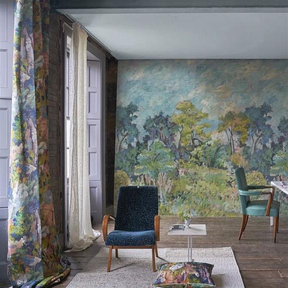 Панно Designers Guild PDG1183/01 Foret Impressionniste Grasscloth Celadon