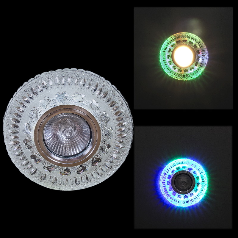 Встраиваемый светильник Reluce 10499-9.0-001CNB MR16+LED3W CL/RGB