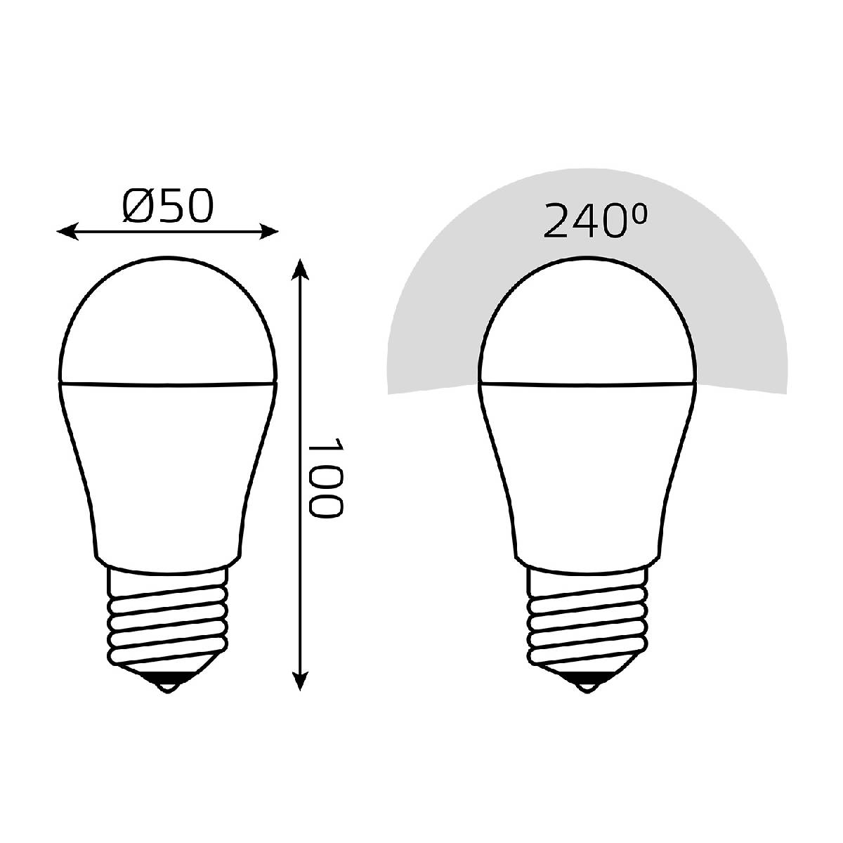 Лампа светодиодная Gauss Basic E27 13W 3000K 10502132