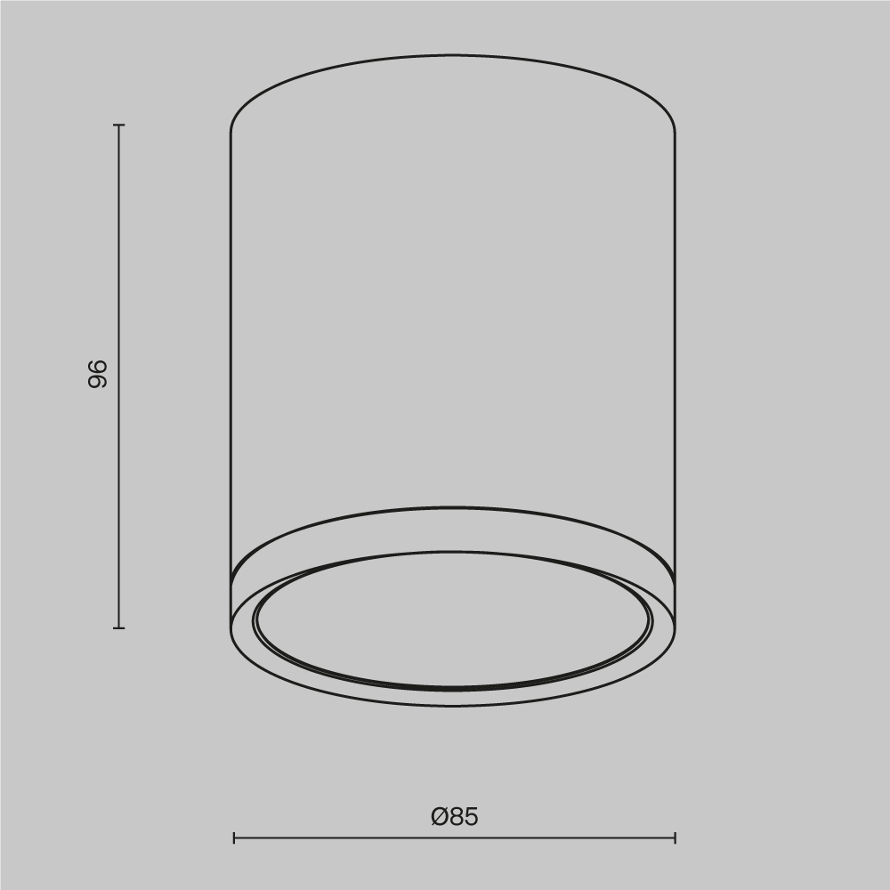 Потолочный светильник Maytoni Technical Hoop C086CM-GX53-MRD-B