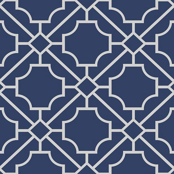 Обои Paper&Ink BL70032 Lattice Geometric Navy
