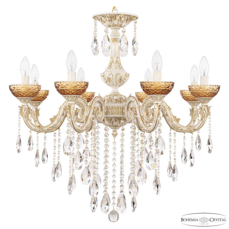Подвесная люстра Bohemia Ivele Crystal AL79101/8/250 B WMG P Amber/M-1F