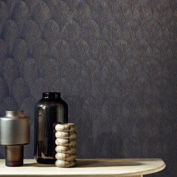 Обои Casamance 75781936 Tourmaline Marine/doré