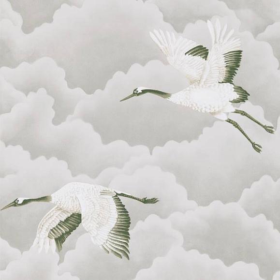 Обои Harlequin 111230 Cranes in Flight platinum