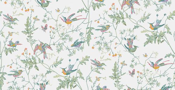 Обои Cole & Son 112/4016 Hummingbirds