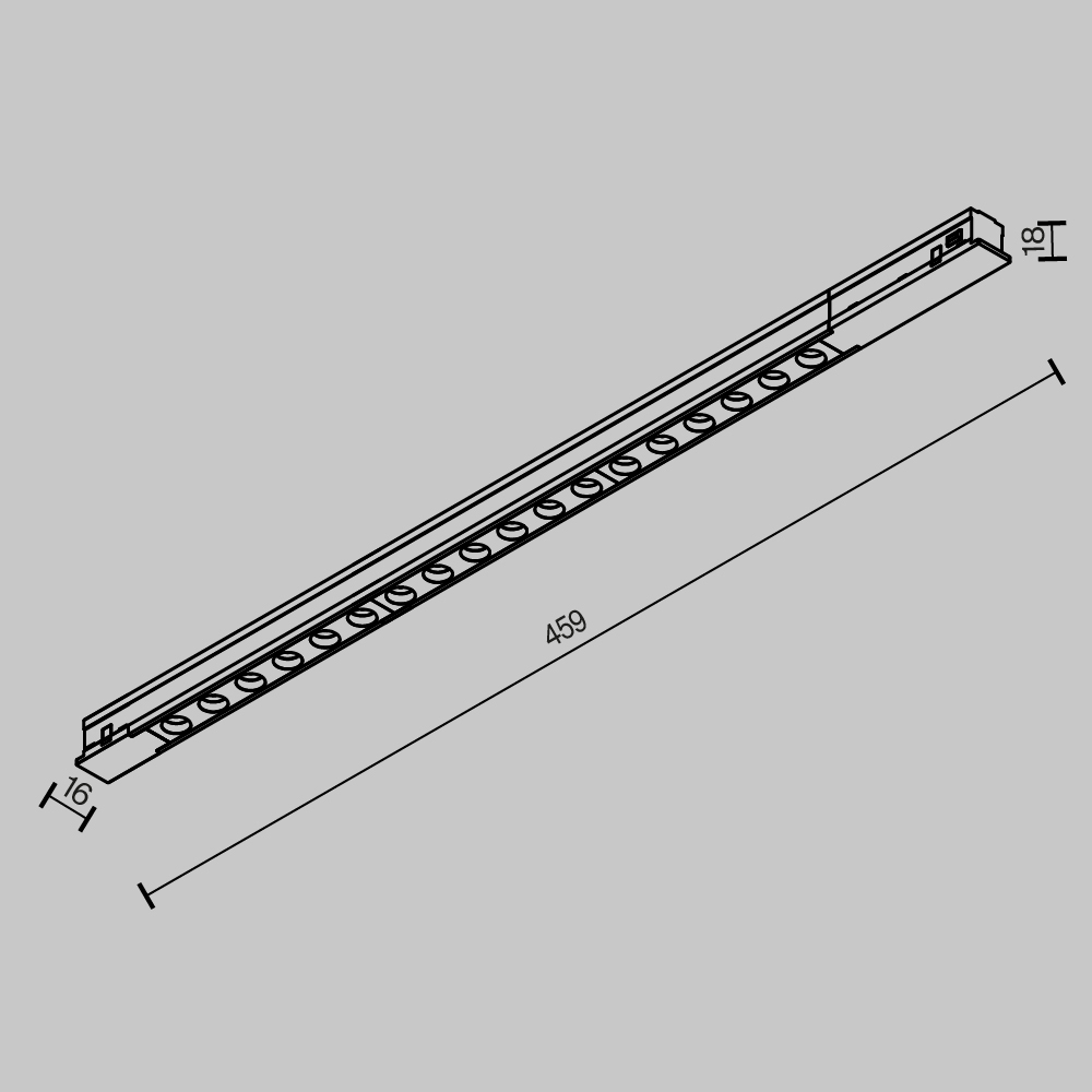 Трековый магнитный светильник Maytoni Technical Points TR232-2-15W3K-B