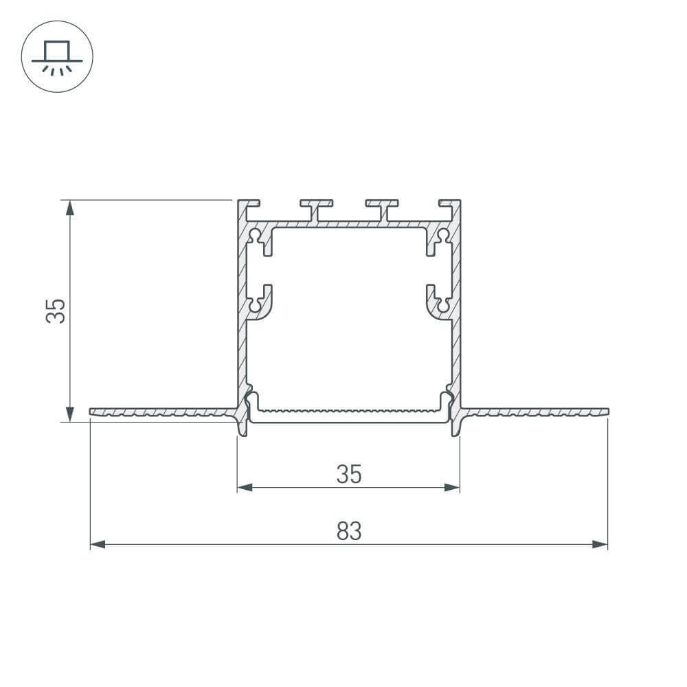 Профиль Arlight SL-LINIA 027158