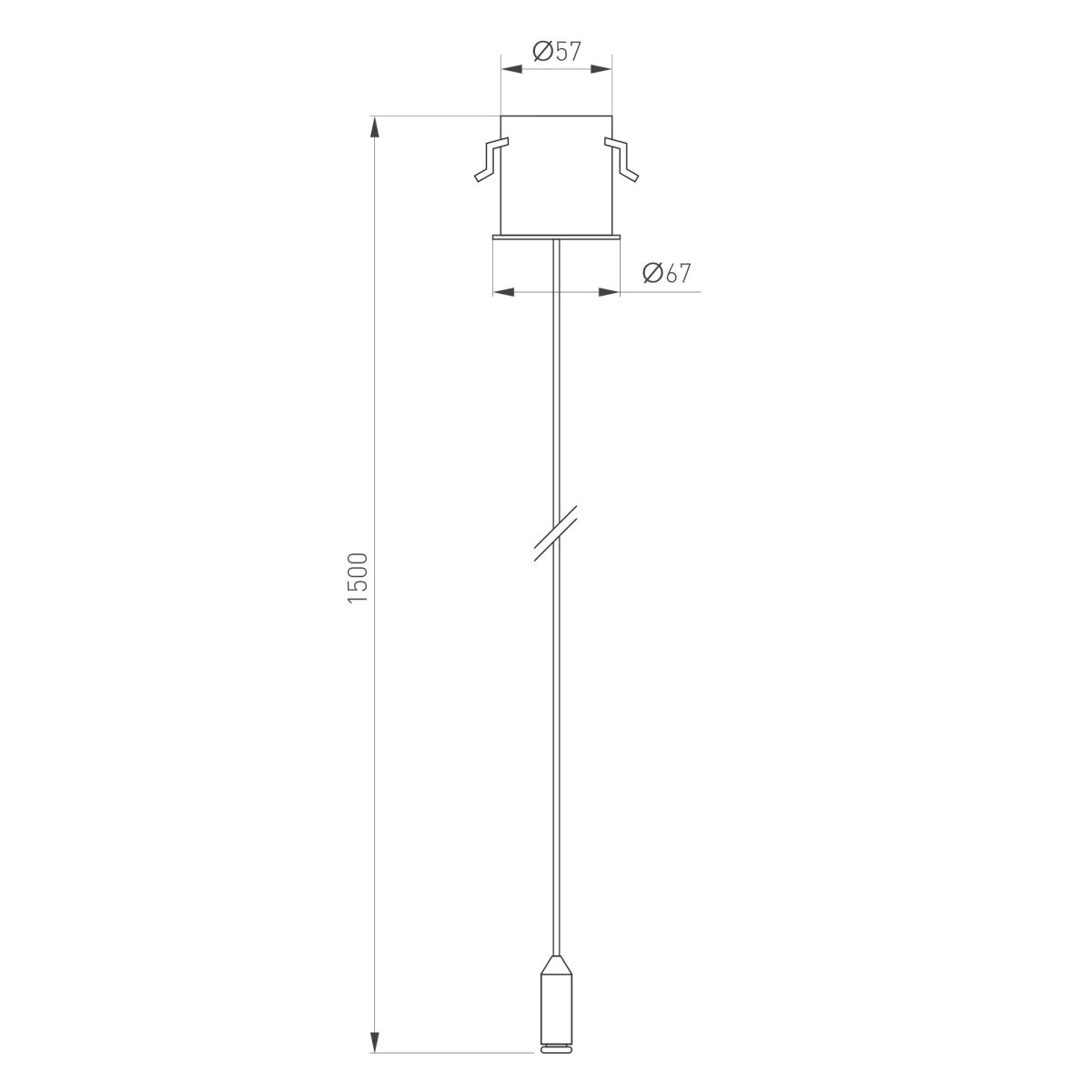 Потолочная чаша Arlight MAG-ORIENT-CANOPY-BUILT-L1500 (WH) (Металл) 062960