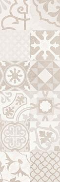 Вставка Dover Patchwork Ivory W\DEC M 25х75 NR Satin 1
