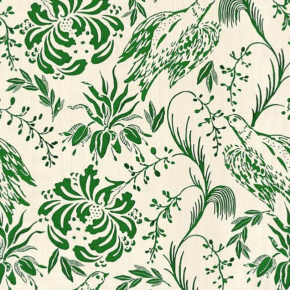 Обои Mind the gap WP30015 Folk Embroidery Fern Green