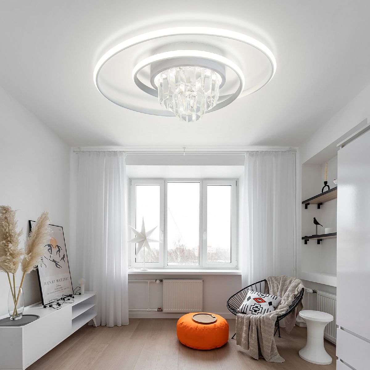 Потолочная люстра Natali Kovaltseva Crystal LED LAMPS 81115/1C