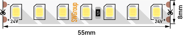 Светодиодная лента SWG PRO SWG PRO2P126-24-13-W 005852