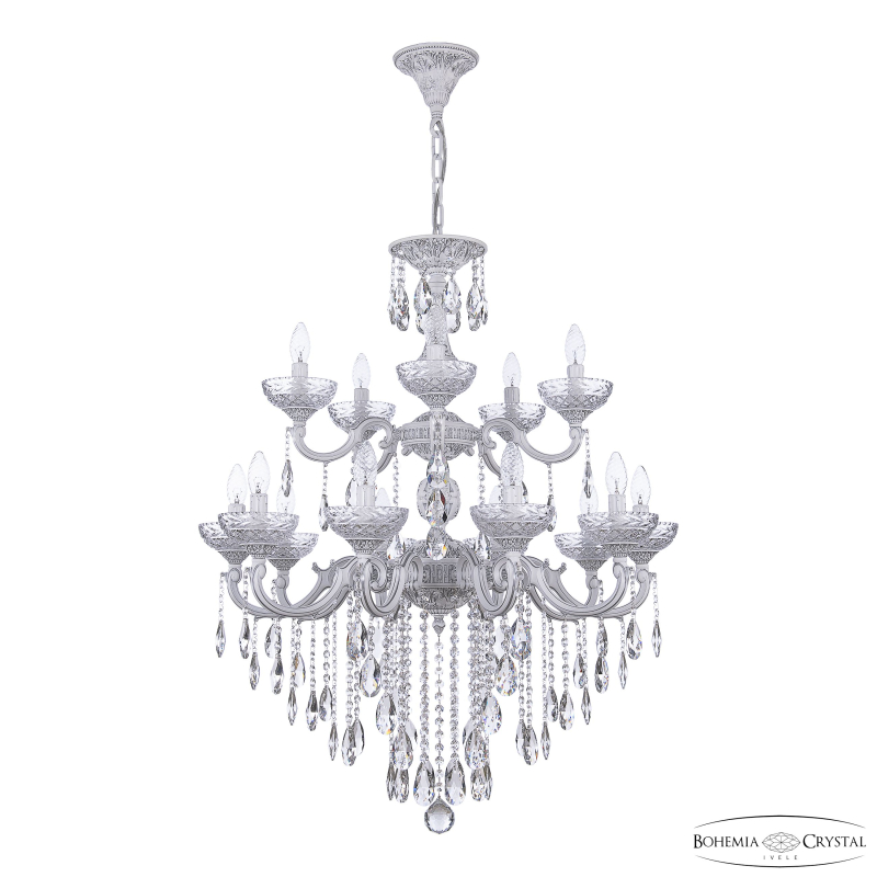 Подвесная люстра Bohemia Ivele Crystal AL78101/10+5/250/2D B WMN P Clear/M-1F