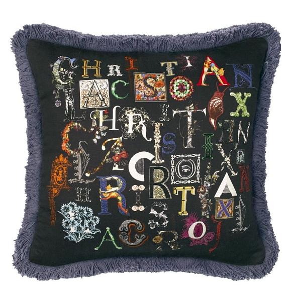 Подушка CCCL0595, Do You Speak Lacroix?, Multicolore, Christian Lacroix 40x40см
