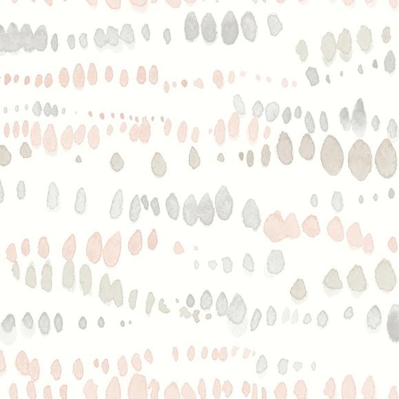 Обои York AG2047 Lisa Audit Dewdrops Pink/Grey