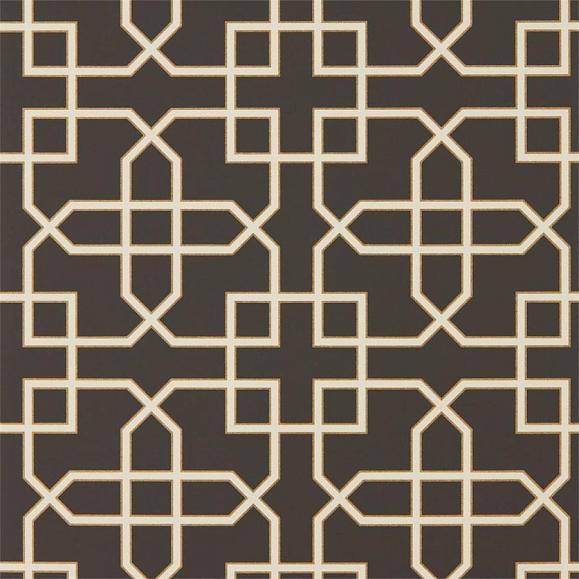 Обои Sanderson 216662 Hampton Trellis Charcoal