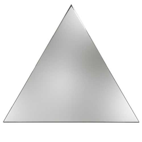 Evoke Traingle Layer Silver Glossy