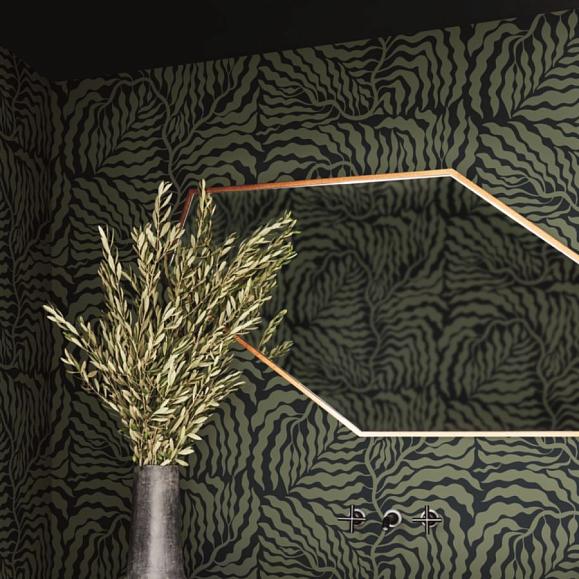 Обои York AG2061 Fern Fronds Black/Green