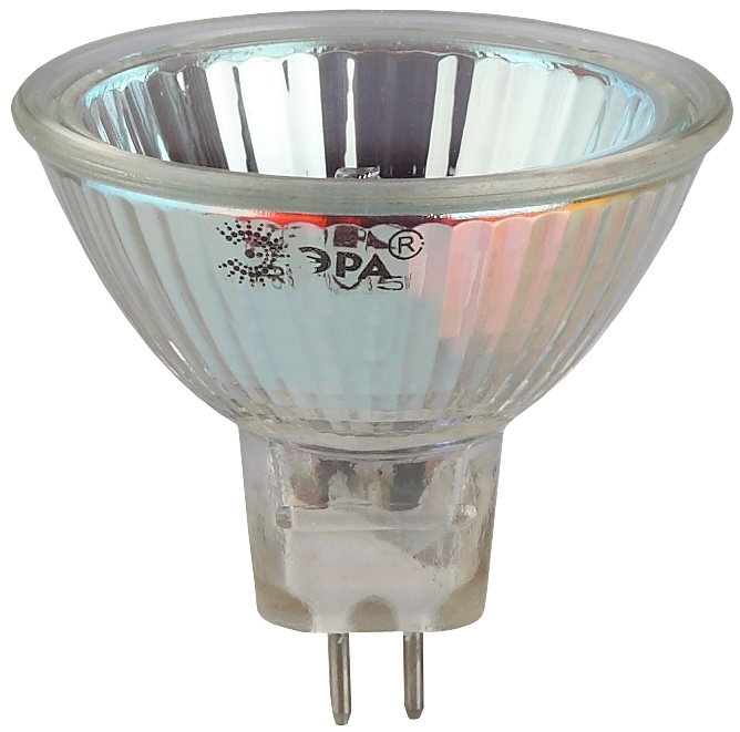 Лампа галогенная Эра GU5.3 50W 3000K GU5.3-JCDR (MR16) -50W-230V-CL C0027365