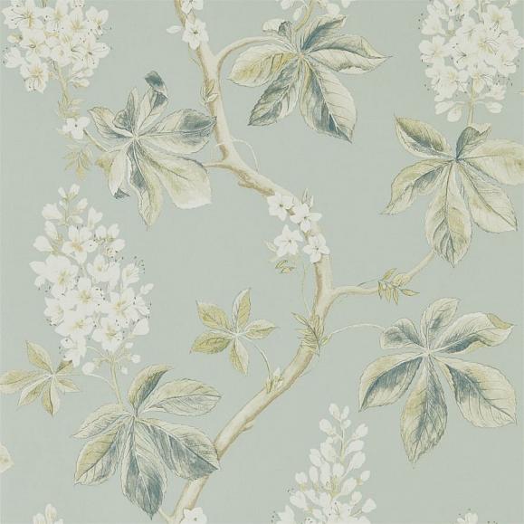 Обои Sanderson 215708 Chestnut Tree Grey Blue/Sage
