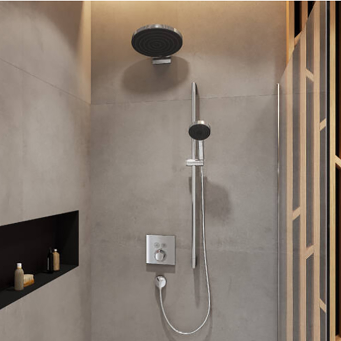 Hansgrohe Pulsify Держатель верхнего душа 26см., настенный, цвет: хром