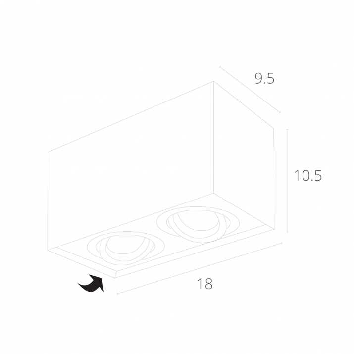 Потолочный светильник Arte Lamp Factor A5544PL-2BK