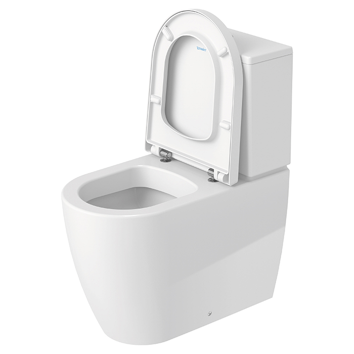 Duravit Me by Starck Унитаз моноблок 37х65 см, слив универсальный, с креплениями, с сиденьем цвет: белый
