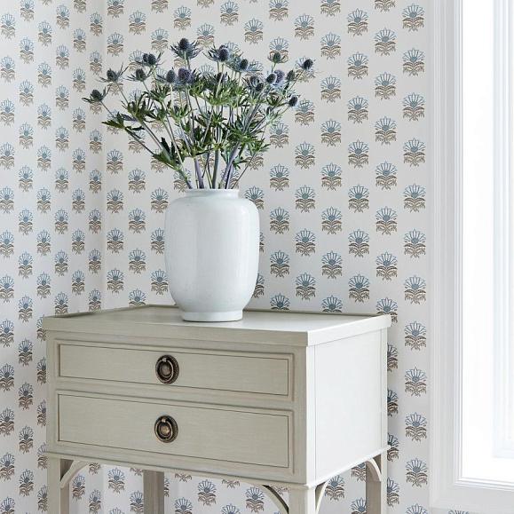 Обои Anna French AT15159 Milford Spa Blue
