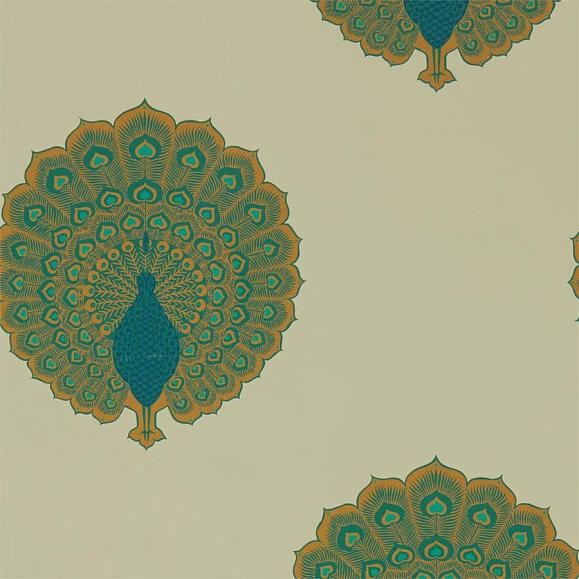 Обои Sanderson 216757 Kalapi Peacock