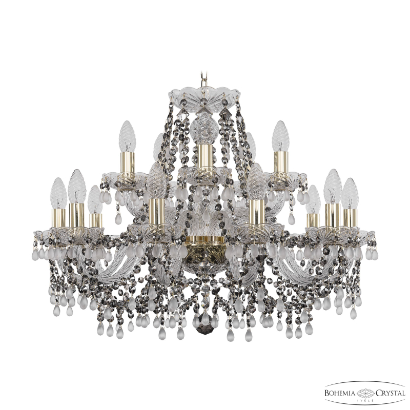 Подвесная люстра Bohemia Ivele Crystal 1410/10+5/240 G V0300 R731