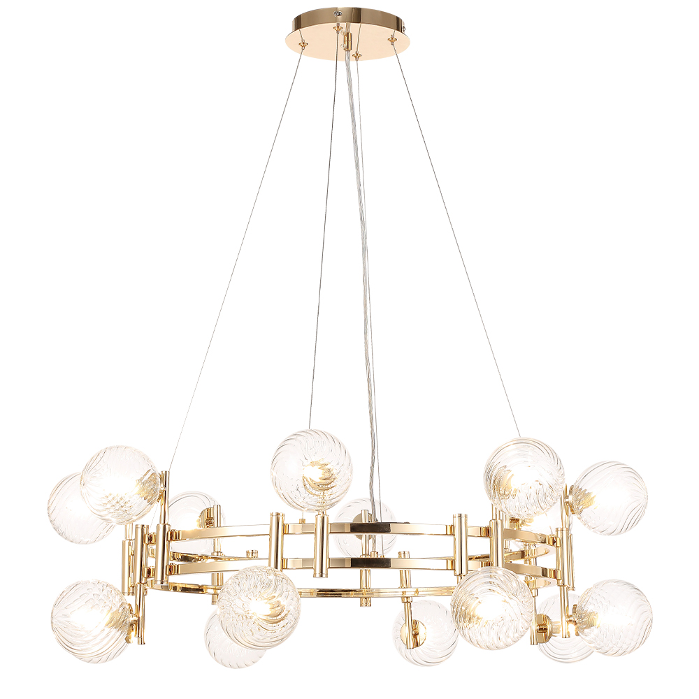 Подвесная люстра Crystal Lux LUXURY SP16 GOLD