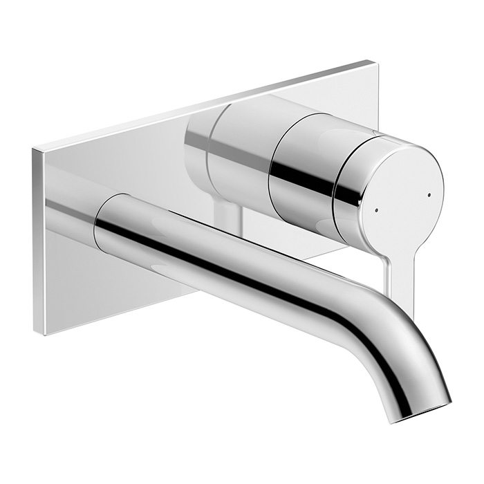 Duravit C.1 Смеситель для раковины, встраиваемый, излив 174мм, цвет: хром