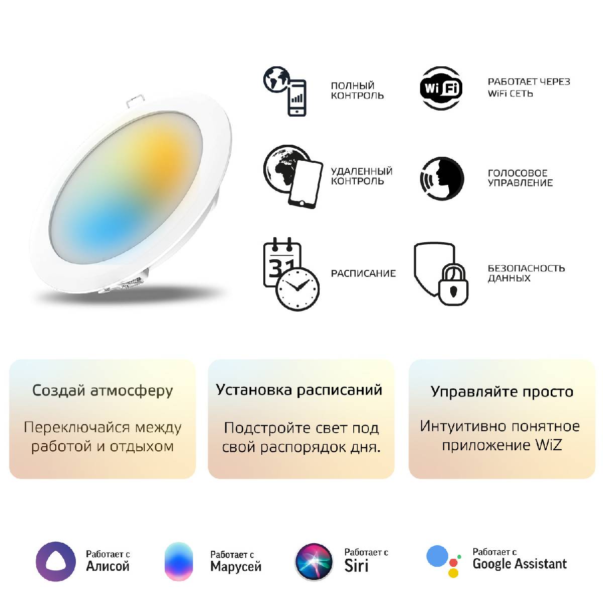 Встраиваемый светодиодный светильник Gauss 2040122