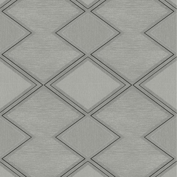Обои York BW3822 Diamond Twist Grey/Black