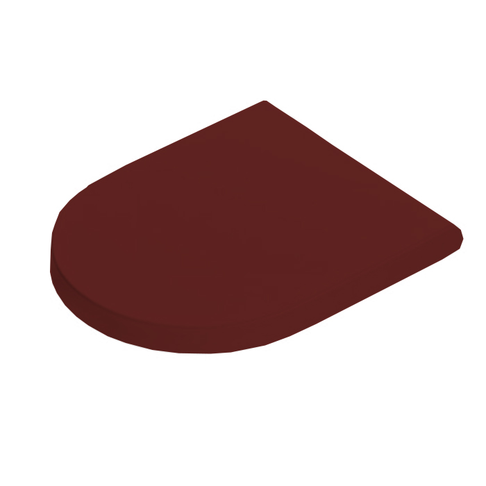 Artceram Solida Крышка с сиденьем для унитаза, механизм soft-close, цвет paprika/хром