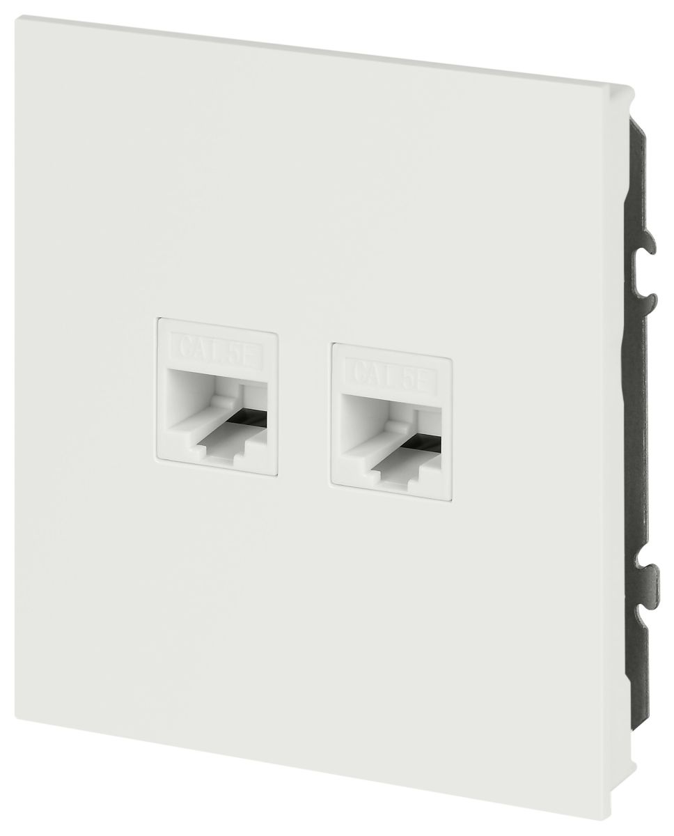 Розетка Эра Arktik 16-3108-08 информационная двойная 2XRJ45 белый матовый Б0070491