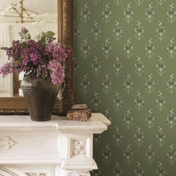 Обои York RF7471 Paisley Green