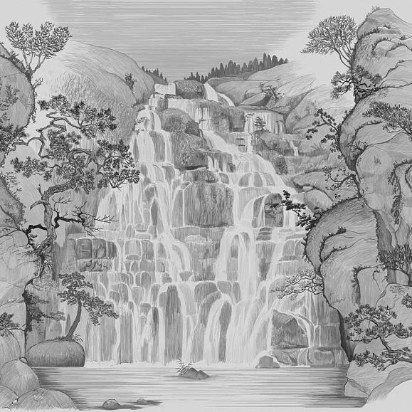 Панно Coordonne 9000003V Fallingwater Winter