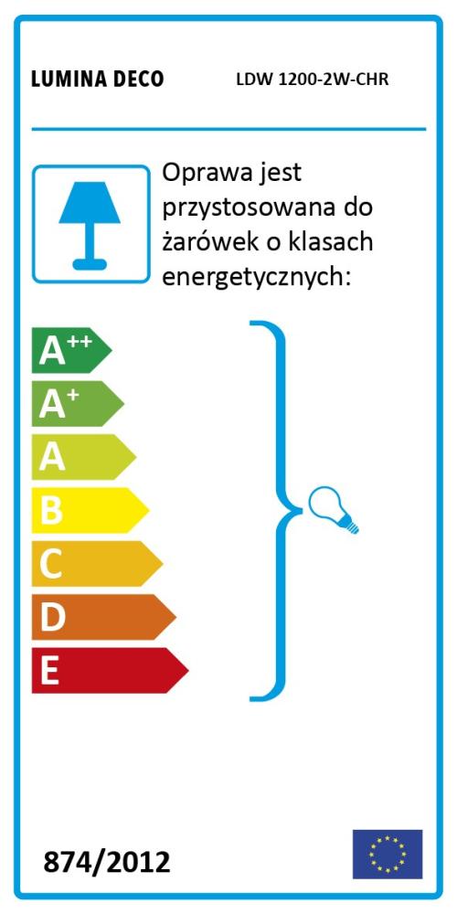 Бра Lumina Deco Fabione LDW 1200-2W CHR